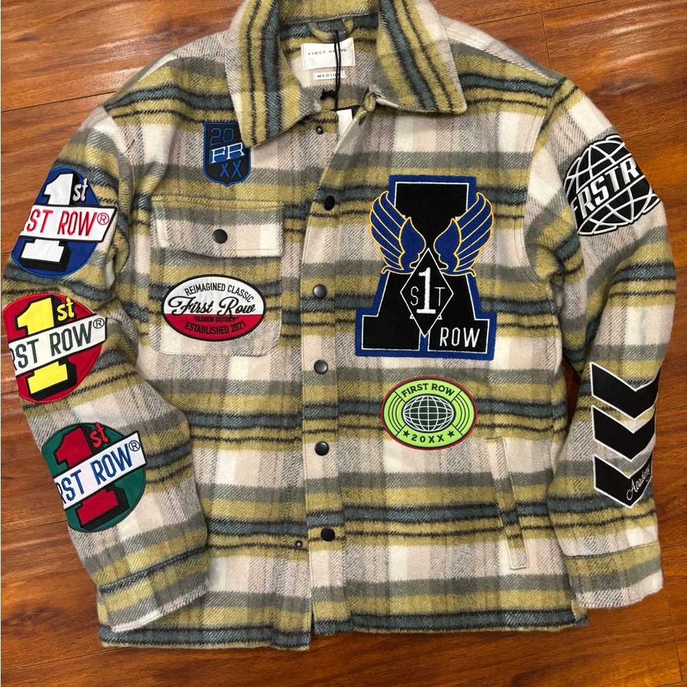 Mens First Row Heavyweight Patch Jacket